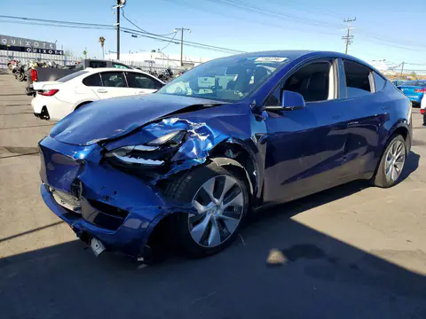5YJYGDEE9MF148214 — 2021 Tesla Model Y, Передняя часть (Front End), фото до ремонта