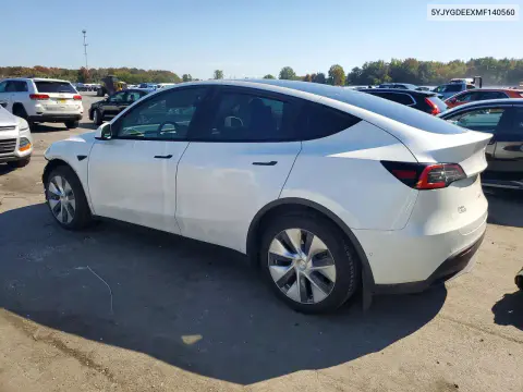 2021 Tesla Model Y VIN 5YJYGDEEXMF140560 фото 2
