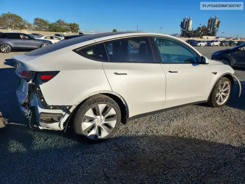 2021 Tesla Model Y VIN 5YJYGAEE8MF300787 фото 3