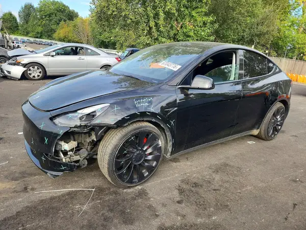 7SAYGDEF2NF346985 Tesla Model Y 2022 — пошкодження Передня частина, фото до ремонту