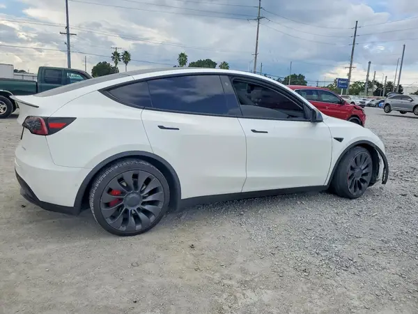 7SAYGDEF9NF374198 — 2022 Tesla Model Y, ფოტო 3, Copart, წინა ნაწილი