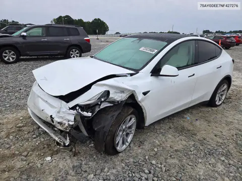 2022 Tesla Model Y VIN 7SAYGDEE7NF427276 фото 1