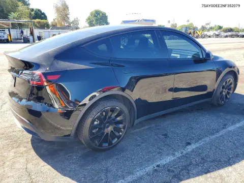 2022 Tesla Model Y VIN 7SAYGDEE2NF352079 фото 3