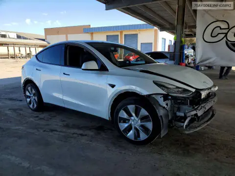 2022 Tesla Model Y VIN 7SAYGDEE3NF435892 фото 4
