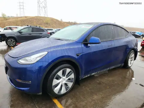 7SAYGDEE8NF323332 — 2022 Tesla Model Y, Bok, zdjęć przed naprawą