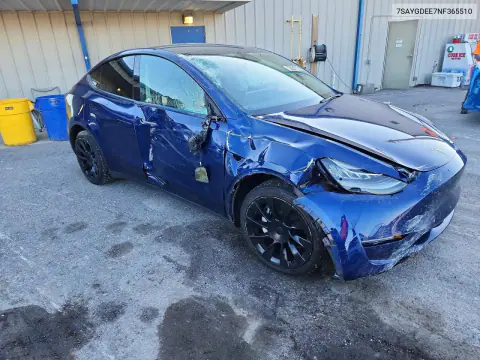 2022 Tesla Model Y VIN 7SAYGDEE7NF365510 фото 4