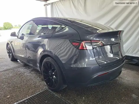 7SAYGDEE1NF387017 — 2022 Tesla Model Y, фото 3 с аукциона Copart 20.10.2026, Естественный износ