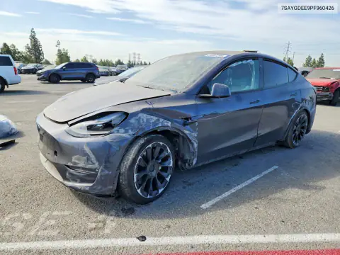 7SAYGDEE9PF960426 — 2023 Tesla Model Y, Daños en todo el vehículo (All Over), fotos antes de reparar