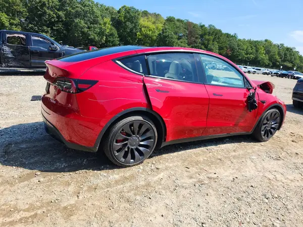 7SAYGDEF9PF663083 — 2023 Tesla Model Y, photo 3 from Copart, Front end
