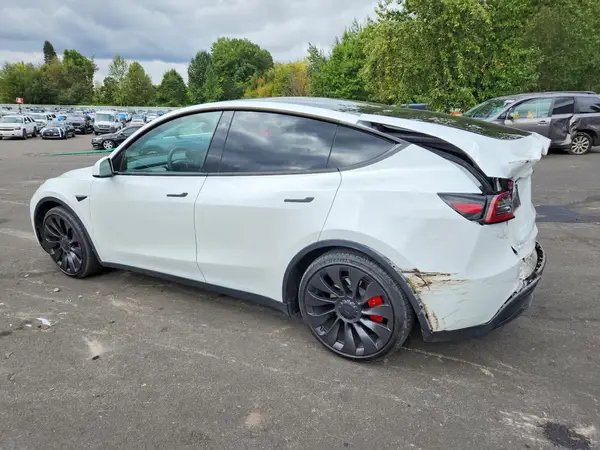 7SAYGDEF7PF778085 — 2023 Tesla Model Y, photo 2 from Copart, Rear end