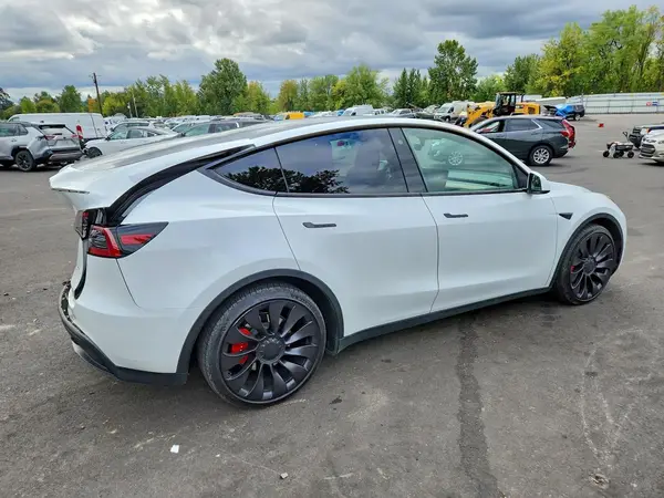 7SAYGDEF7PF778085 — 2023 Tesla Model Y, photo 3 from Copart, Rear end