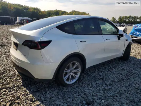 2023 Tesla Model Y VIN 7SAYGDEEXPF615342 фото 3