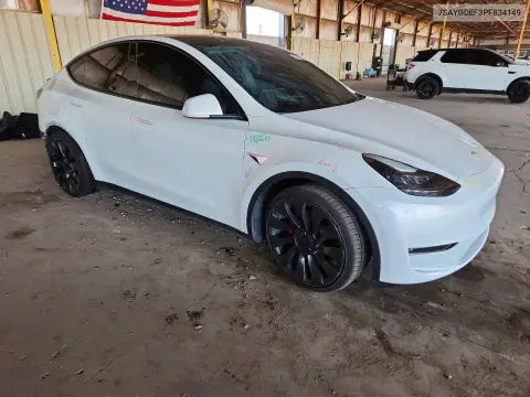 2023 Tesla Model Y VIN 7SAYGDEF3PF834149 фото 4