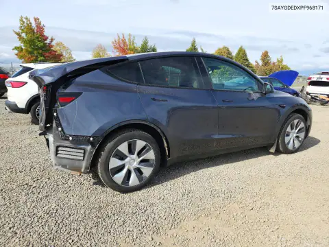 2023 Tesla Model Y VIN 7SAYGDEDXPF968171 фото 3