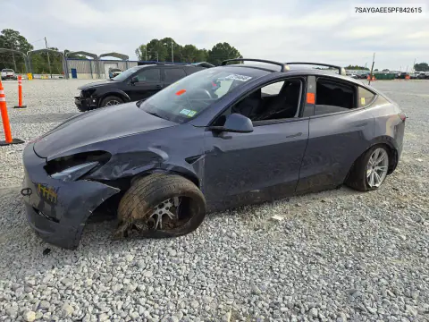 2023 Tesla Model Y VIN 7SAYGAEE5PF842615 фото 1