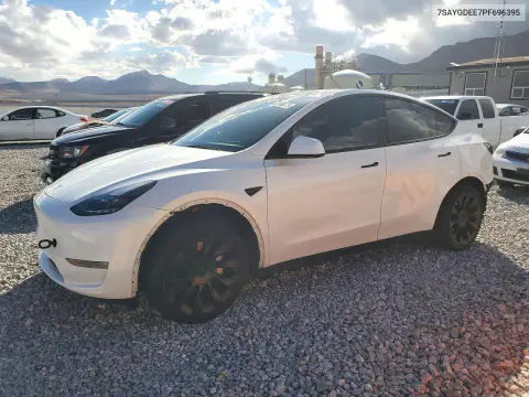 2023 Tesla Model Y VIN 7SAYGDEE7PF696395 фото 1