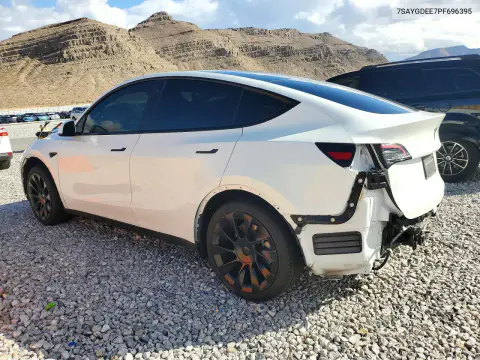 2023 Tesla Model Y VIN 7SAYGDEE7PF696395 фото 2