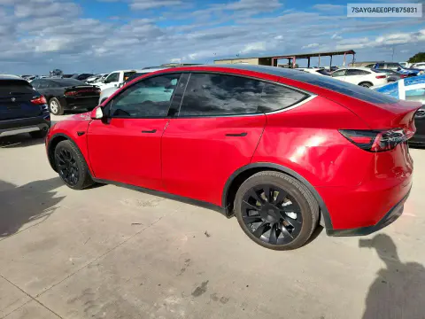 2023 Tesla Model Y VIN 7SAYGAEE0PF875831 фото 2