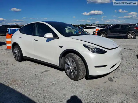 7SAYGDEEXPA090960 — 2023 Tesla Model Y, zdjęcie 4 z Copart, Przód
