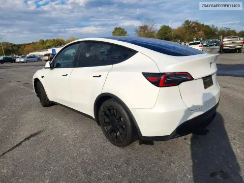 7SAYGAEE0RF011400 — 2024 Tesla Model Y, фото 2 з Copart, Підтоплення