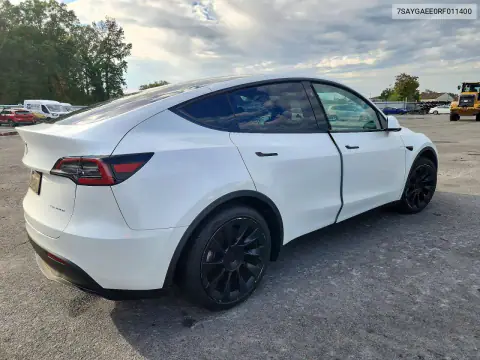 7SAYGAEE0RF011400 — 2024 Tesla Model Y, фото 3 з Copart, Підтоплення