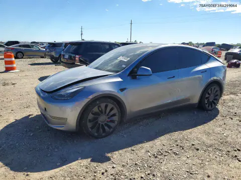 2024 Tesla Model Y VIN 7SAYGDEF3RA299064 фото 1