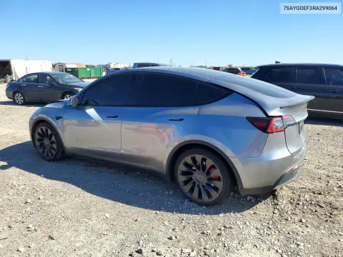2024 Tesla Model Y VIN 7SAYGDEF3RA299064 фото 2