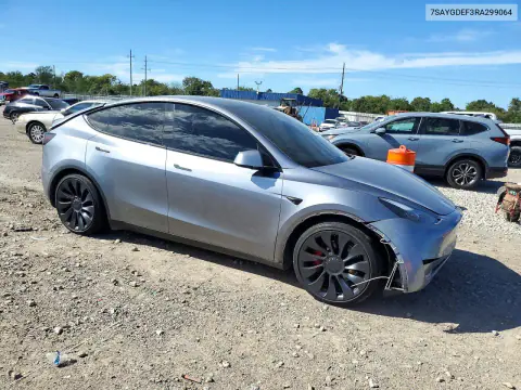2024 Tesla Model Y VIN 7SAYGDEF3RA299064 фото 4