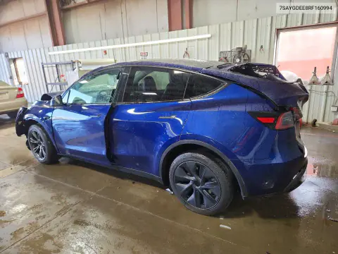 2024 Tesla Model Y VIN 7SAYGDEE8RF160994 фото 2