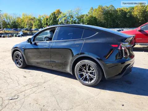 2024 Tesla Model Y VIN 7SAYGDEE0RA330553 фото 2