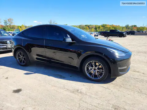 2024 Tesla Model Y VIN 7SAYGDEE0RA330553 фото 4