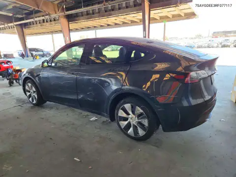 7SAYGDEE3RF077117 — 2024 Tesla Model Y, photo 2 from Copart, Side