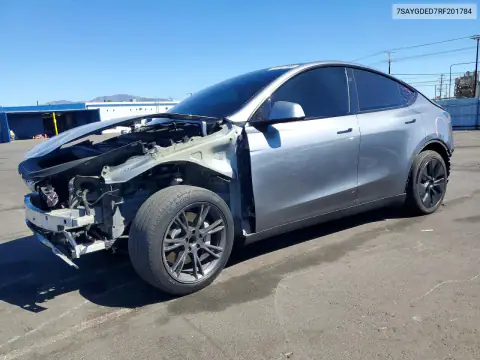 7SAYGDED7RF201784 — 2024 Tesla Model Y, Задня частина, фото до ремонту