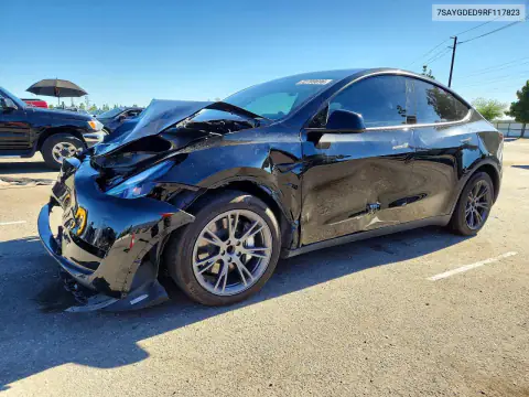 7SAYGDED9RF117823 — 2024 Tesla Model Y, Передня частина, фото до ремонту