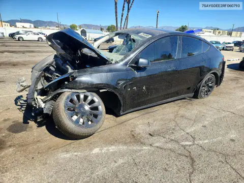 7SAYGDEE2RF060793 — 2024 Tesla Model Y, Пошкодження знизу, фото до ремонту