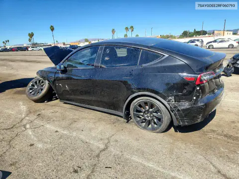 7SAYGDEE2RF060793 — 2024 Tesla Model Y, фото 2 з Copart, Пошкодження знизу