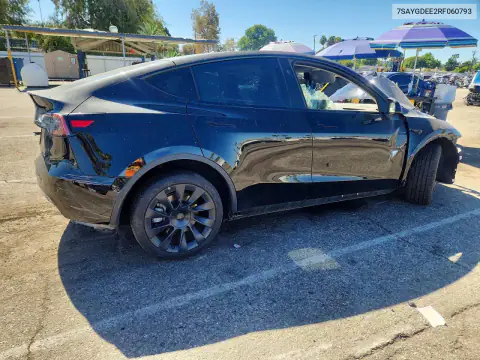 7SAYGDEE2RF060793 — 2024 Tesla Model Y, фото 3 з Copart, Пошкодження знизу