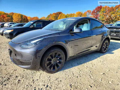 7SAYGDEE0RA276364 — 2024 Tesla Model Y, Tył, zdjęć przed naprawą