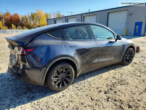 7SAYGDEE0RA276364 — 2024 Tesla Model Y, foto 3 de Copart, Parte trasera