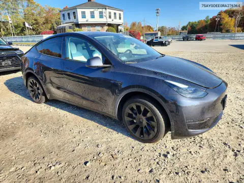 7SAYGDEE0RA276364 — 2024 Tesla Model Y, foto 4 de Copart, Parte trasera