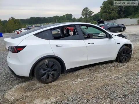 2025 Tesla Model Y VIN 7SAYGDEE1SA337081 фото 3