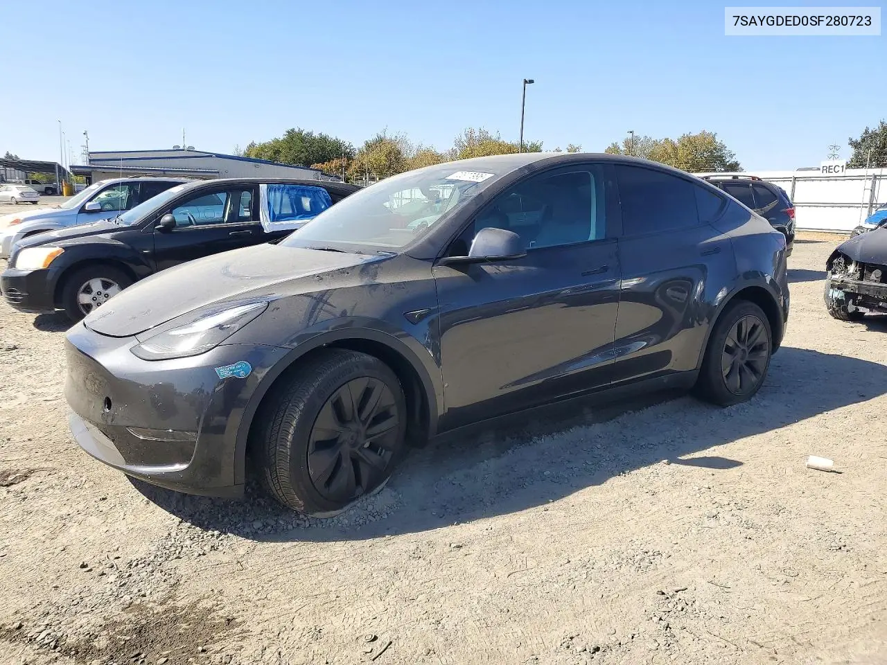 2025 Tesla Model Y VIN 7SAYGDED0SF280723 фото 1