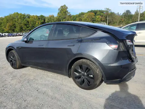 2025 Tesla Model Y VIN 7SAYGDED6SF268916 фото 2
