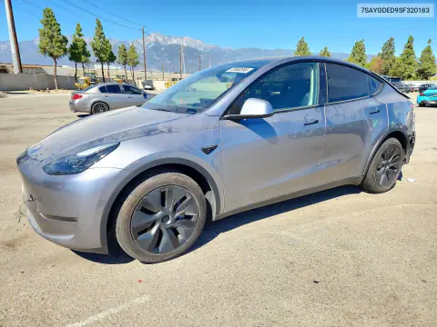 2025 Tesla Model Y VIN 7SAYGDED9SF320183 фото 1
