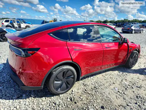 7SAYGDED6TF575391 — 2026 Tesla Model Y, zdjęcie 3 z Copart, Przód