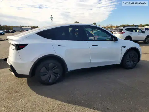 7SAYGAEE3TF676654 — 2026 Tesla Model Y, ПЕРЕДНЯЯ ЧАСТЬ, фото до ремонта