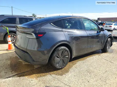 7SAYGDED7TF617986 — 2026 Tesla Model Y, ПЕРЕДНЯЯ ЧАСТЬ, фото до ремонта