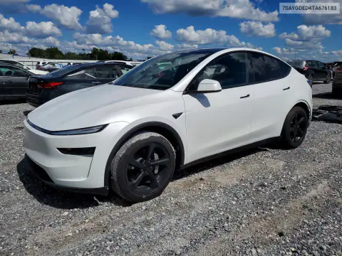7SAYGDED4TA676183 — 2026 Tesla Model Y, Bok, zdjęć przed naprawą