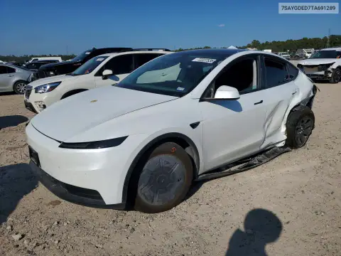 7SAYGDED7TA691289 — 2026 Tesla Model Y, Bok, zdjęć przed naprawą