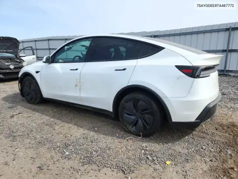 2026 Tesla Model Y VIN 7SAYGDEE8TA487772 фото 2